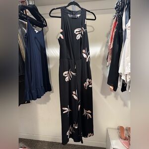A New Day Black Floral Jumpsuit